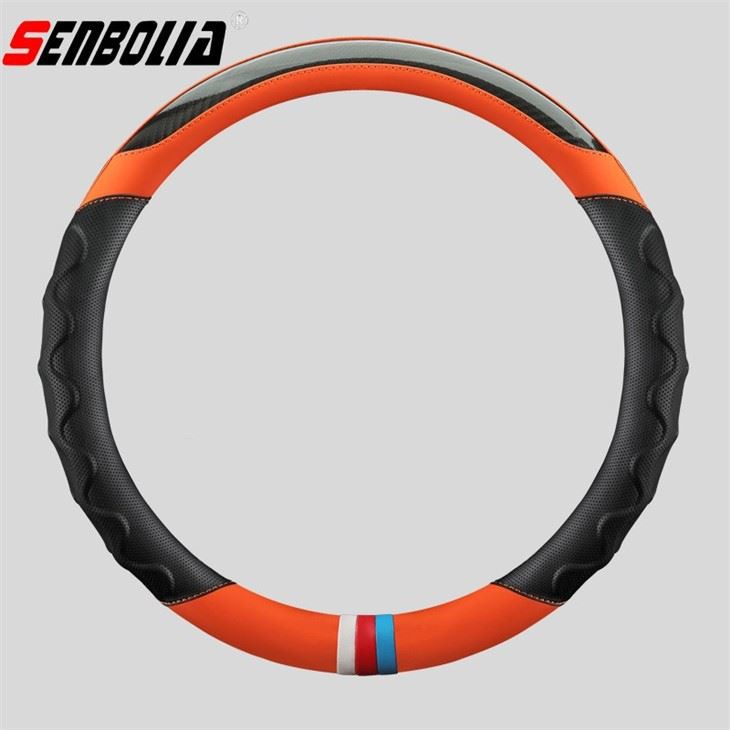 Breathable Color-block Steering Wheel Cover