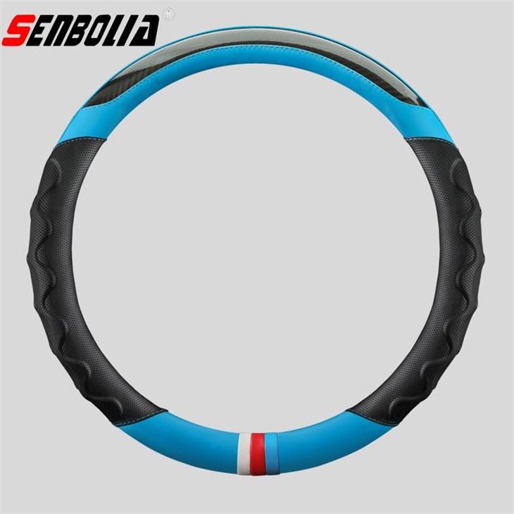 Breathable Color-block Steering Wheel Cover